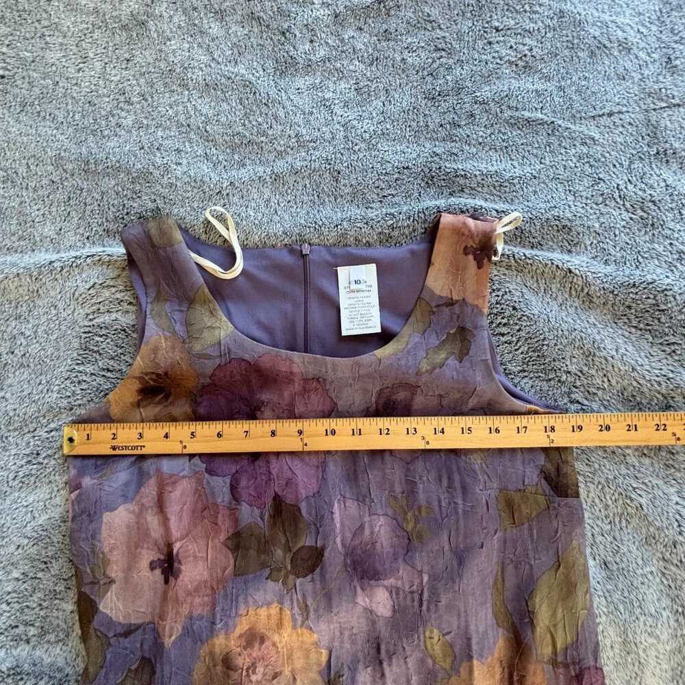 Vtg Miss Dorby Dress Size 10 2 Piece Set Floral Fairy Sheer Crinkle Boho 19179x - Picture 12 of 15